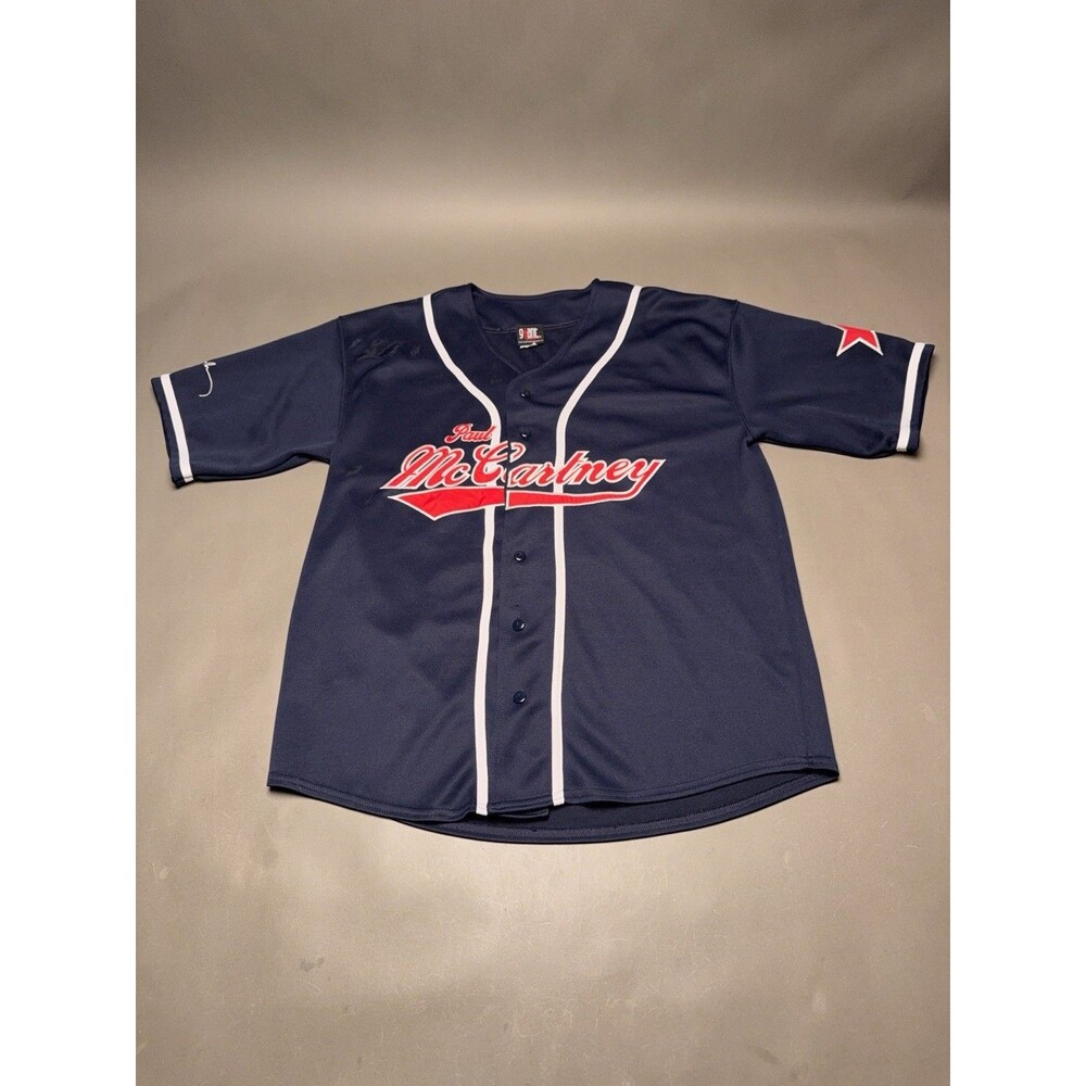Vintage 02 Paul McCartney Freedom Tour Baseball Jersey Giant XL Concert Beatles
